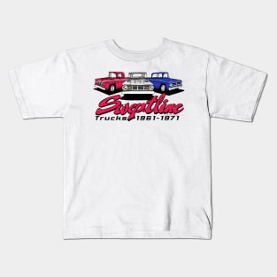 Three Sweptline Trucks 61-71 Kids T-Shirt